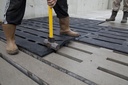 C32 156W/6'3" - 1.91m Slatted Rubber