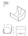 End pieces for the 1300 left/right