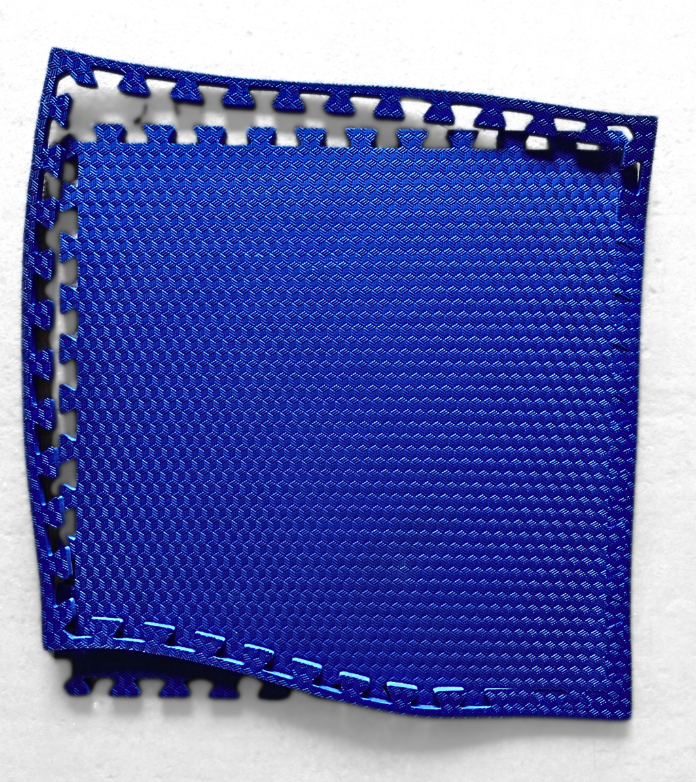 4 Sided Royal Blue link mat 1M X 1M X 20Mm