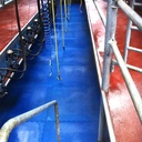 4 Sided Royal Blue link mat 1M X 1M X 20Mm