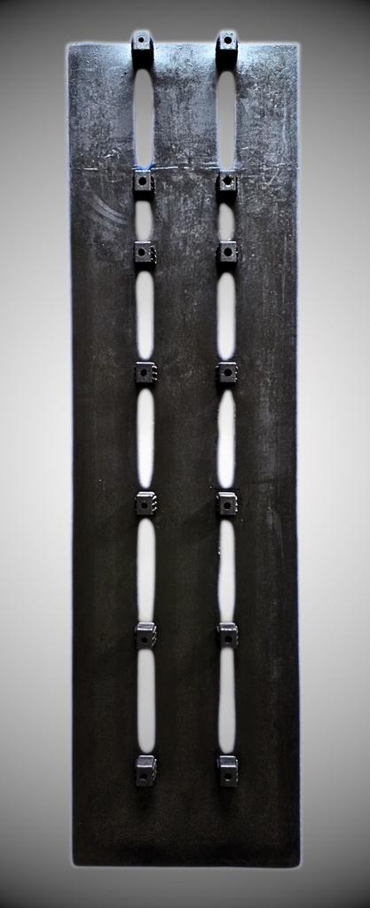 C08 130/6'5" - 1.95m Slatted Rubber 