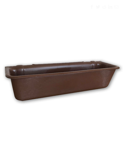 [OKP-1000] 3ft Hanging Brown Feeding Trough 42 lt.